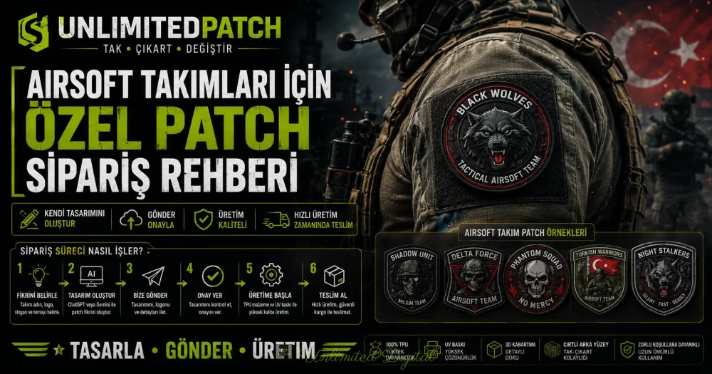 Airsoft Takımları İçin Özel Patch Siparişi Nasıl Verilir? | UNLIMITED PATCH Rehberi