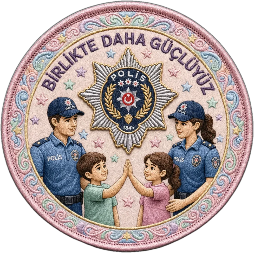 Eski Polis Yıldızı Temalı Vintage Rozet | Dikişli Patch