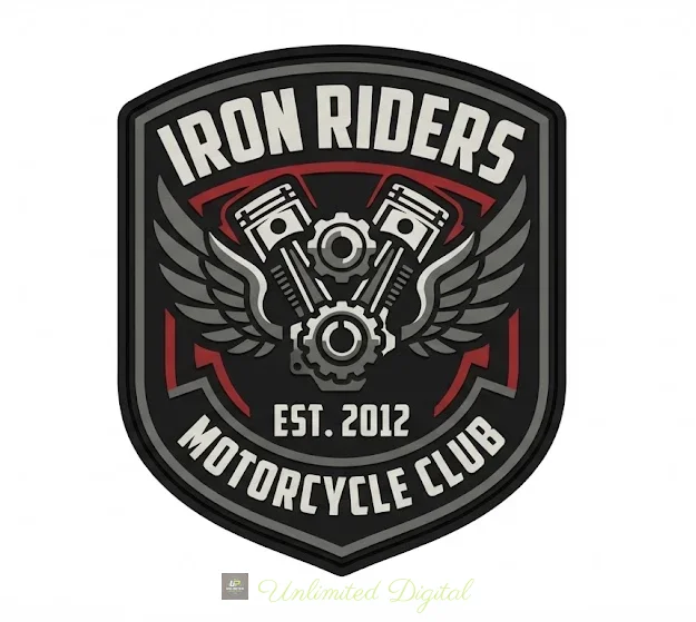 Iron Riders Moto Kulübü Arma TPU Patch (Peç)