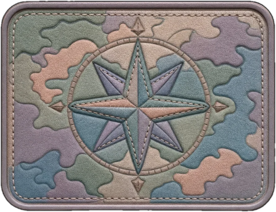 Mistik Yıldız Sembollü 3D Kabartmalı TPU Patch | UV Baskılı Taktik Arma