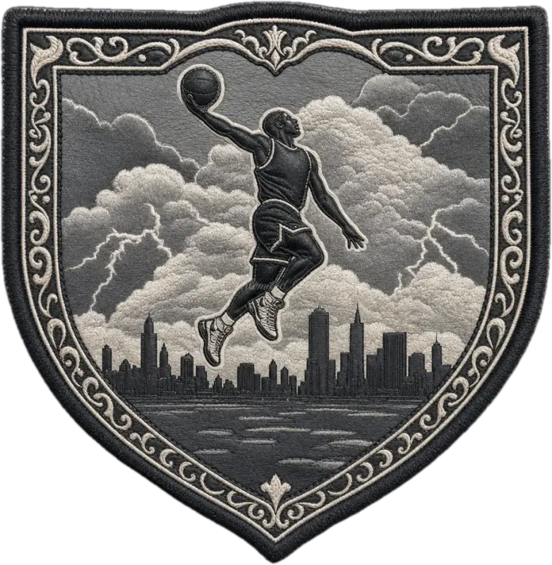 Basketball Themed 3D Embossed TPU Patch | UV Printed Tactical Badge
