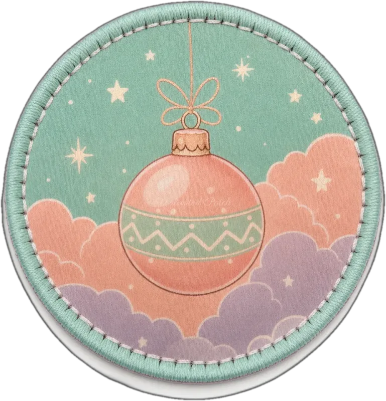 Pastel Clouds and Stars Themed 3D Embossed TPU Patch | UV Printed Badge