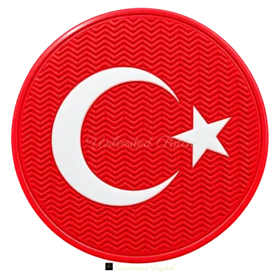 Turkish Flag Velcro Patch | 3D TPU Emblem