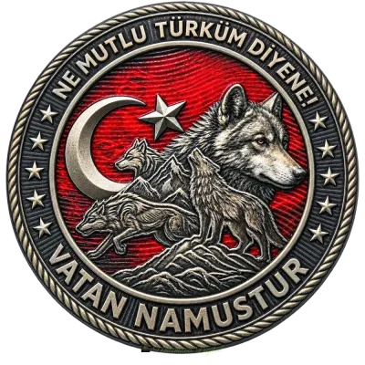 Ne Mutlu Türküm Diyene / Vatan Namustur - Wolf Themed 3D Embossed TPU Patch – UV Printed Tactical Insignia