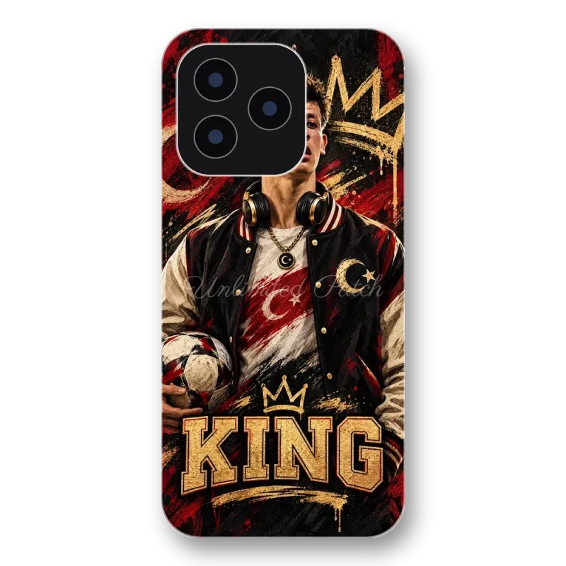Arda Güler King Gold Şeffaf Telefon Kılıfı