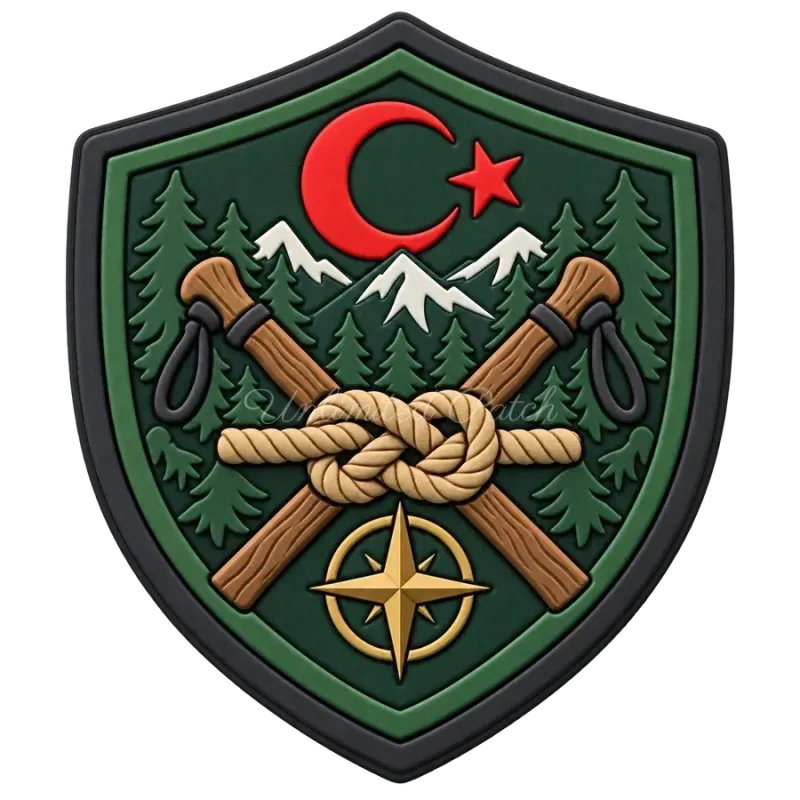 Scoutcraft Skills Themed Patch | 3D TPU Shield Badge