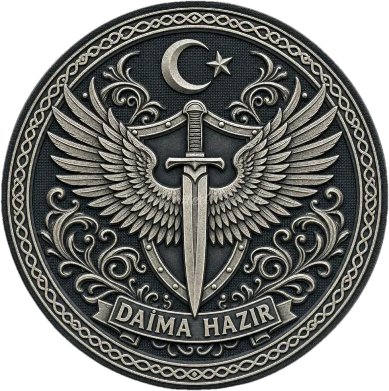 Winged Shield Themed 3D Embossed TPU Patch | UV Printed Tactical Badge