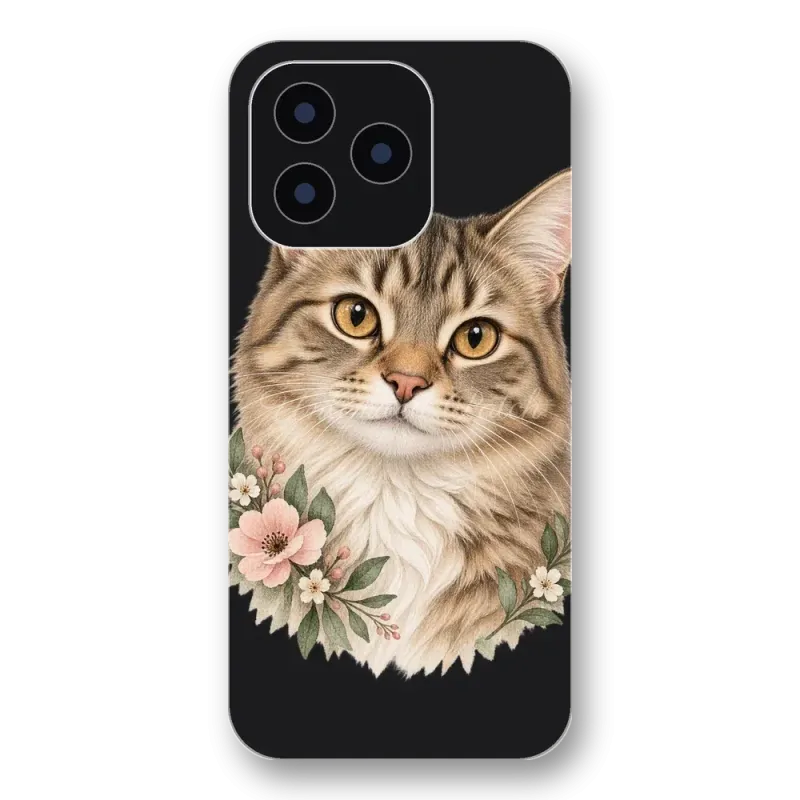 Kedi Portresi Şeffaf Telefon Kılıfı