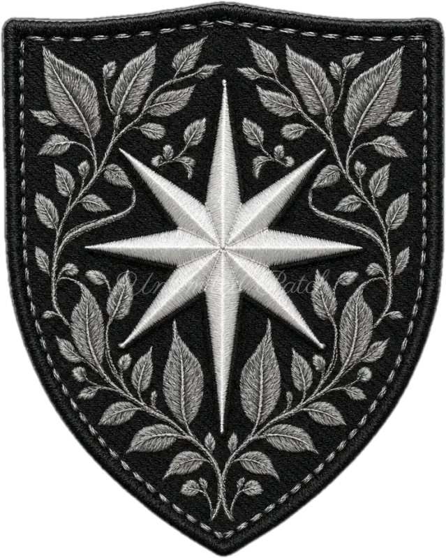 North Star Themed 3D Embossed TPU Patch | UV Printed Badge