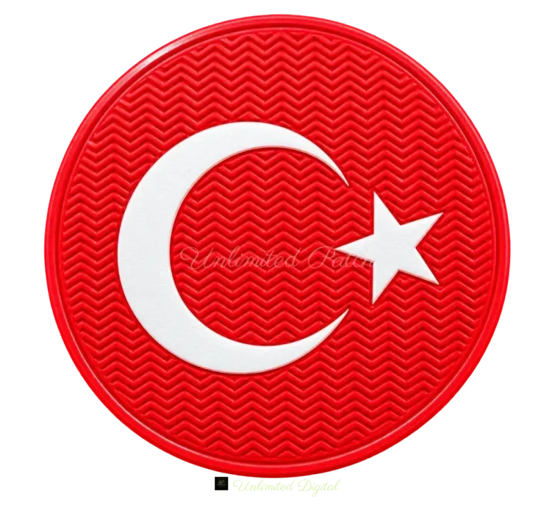 Turkish Flag Velcro Patch | 3D TPU Emblem